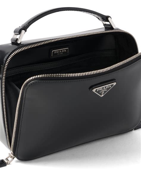 prada brushed leather handbag|authentic prada leather handbags.